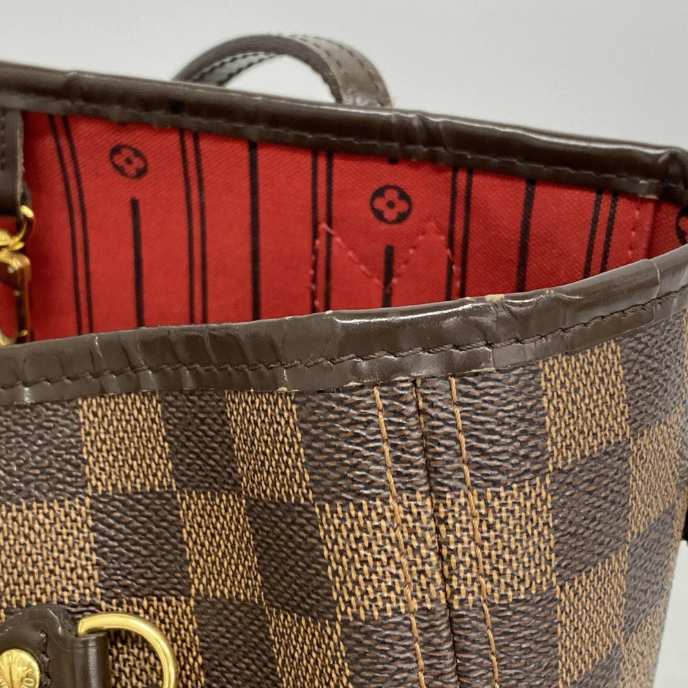 LOUIS VUITTON Brown Damier Neverfull MM Tote Bag - Picture 7 of 10